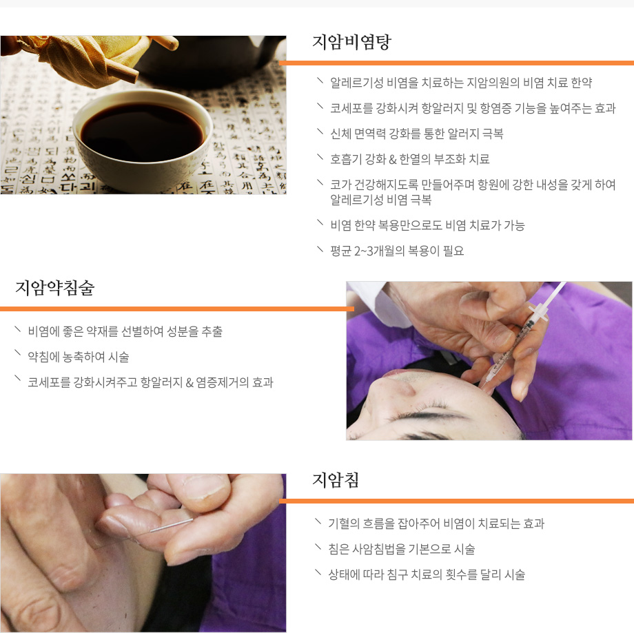 알레르기성 비염의 치료법