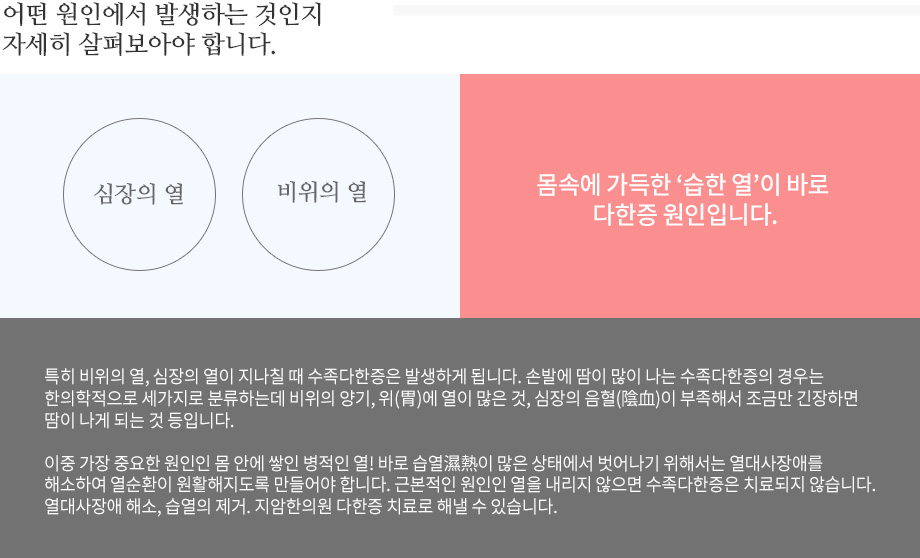 수족다한증의 원인